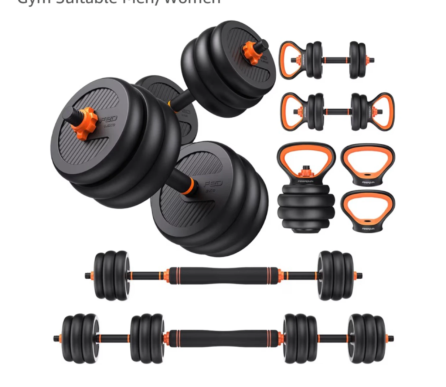 20LB Adjustable Dumbbell Set with Rack