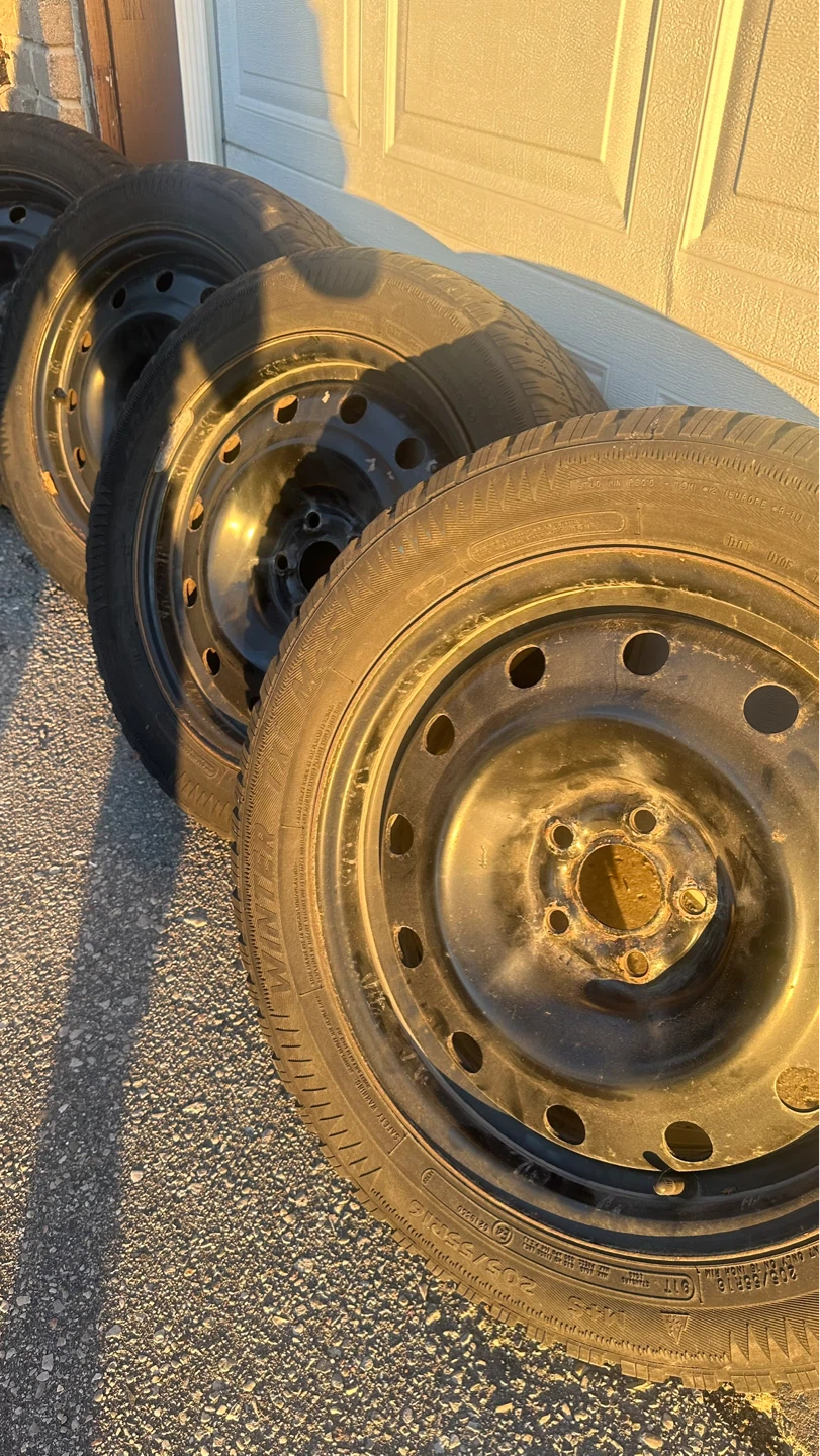 Set of 4 Winter Tires and Rims - photo 2