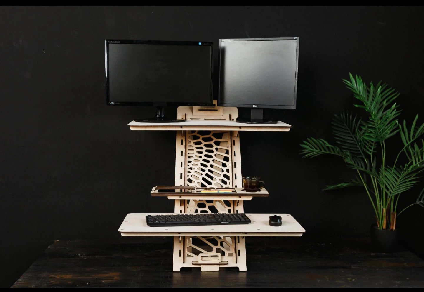 Unique Wooden Standing Desk - photo 3