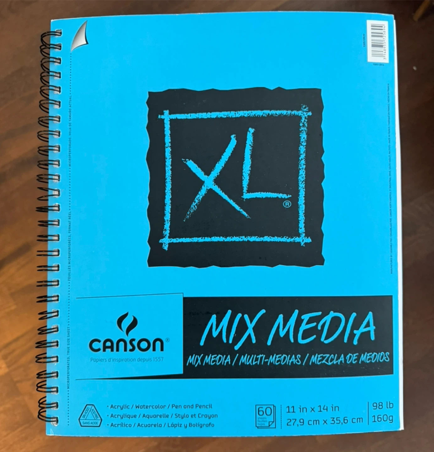 New Canson XL Mix Media Sketchbook 11 x 14 in