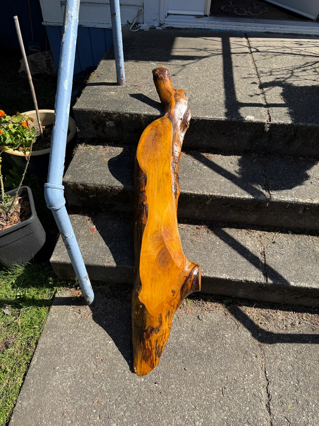 Live edge wood shelf - photo 2