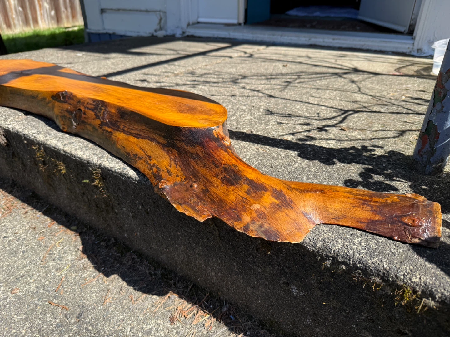 Live edge wood shelf - photo 5
