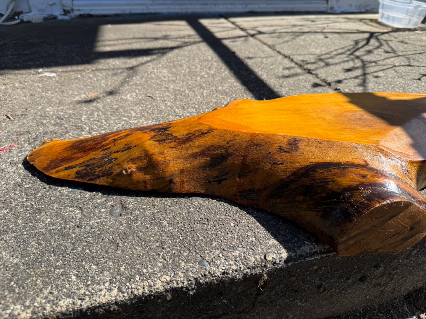 Live edge wood shelf - photo 4