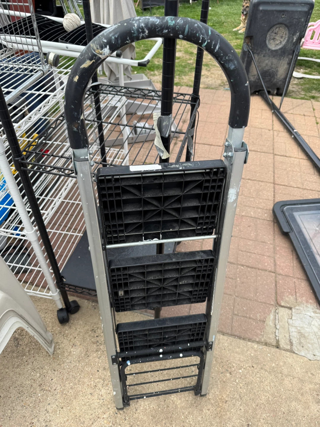 3-Step Folding Step Stool Ladder - photo 2