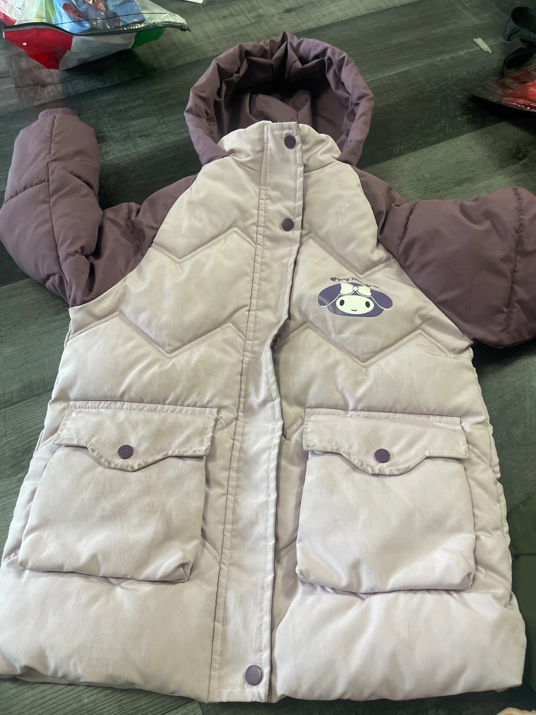 Kids Puffer Coat with My Melody Character