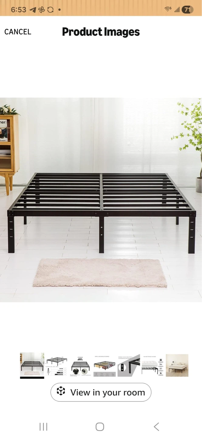 Heavy Duty Queen Size Metal Bed Frame