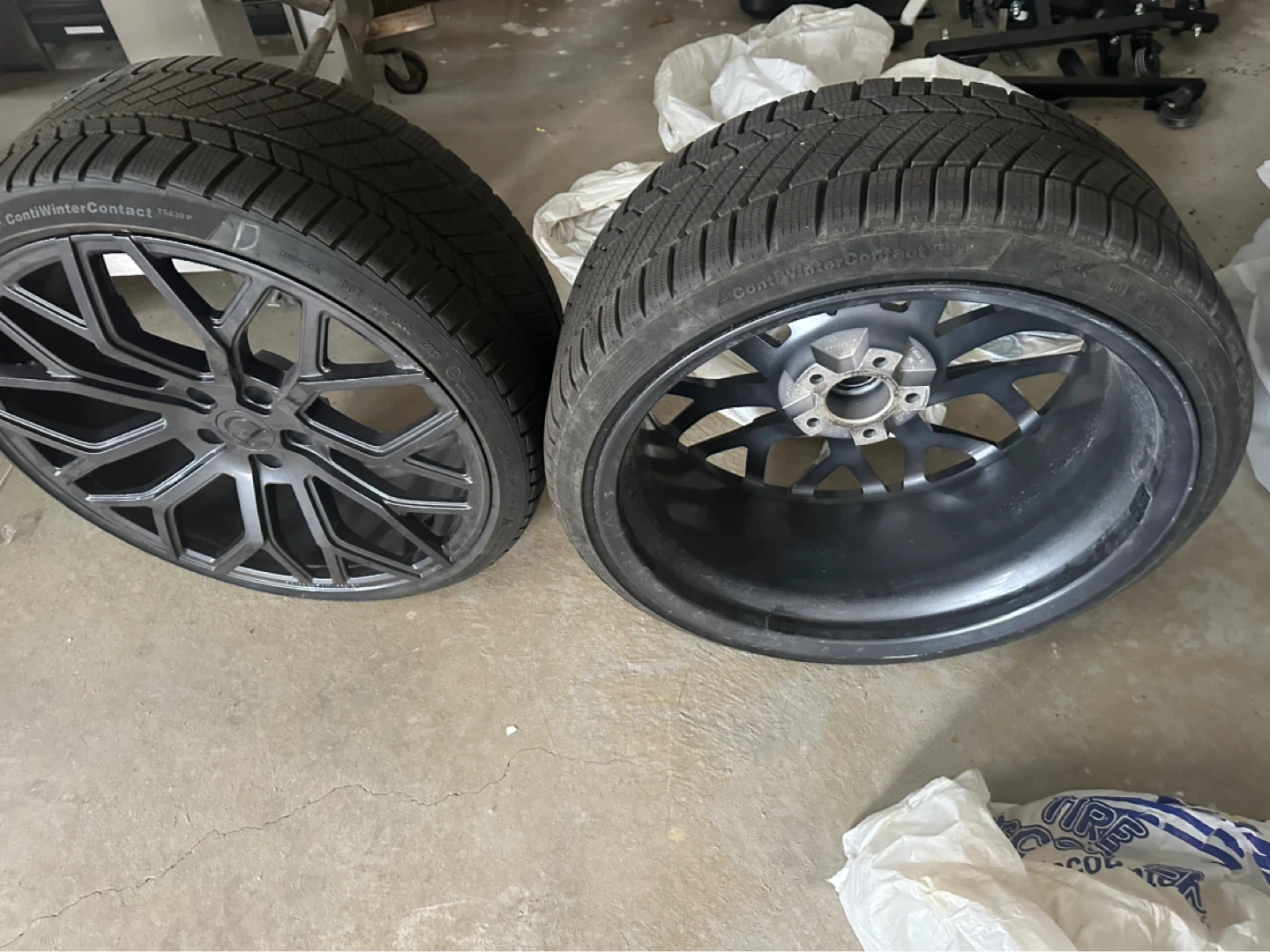 Set of 2 Matte Black Alloy Wheels - photo 3