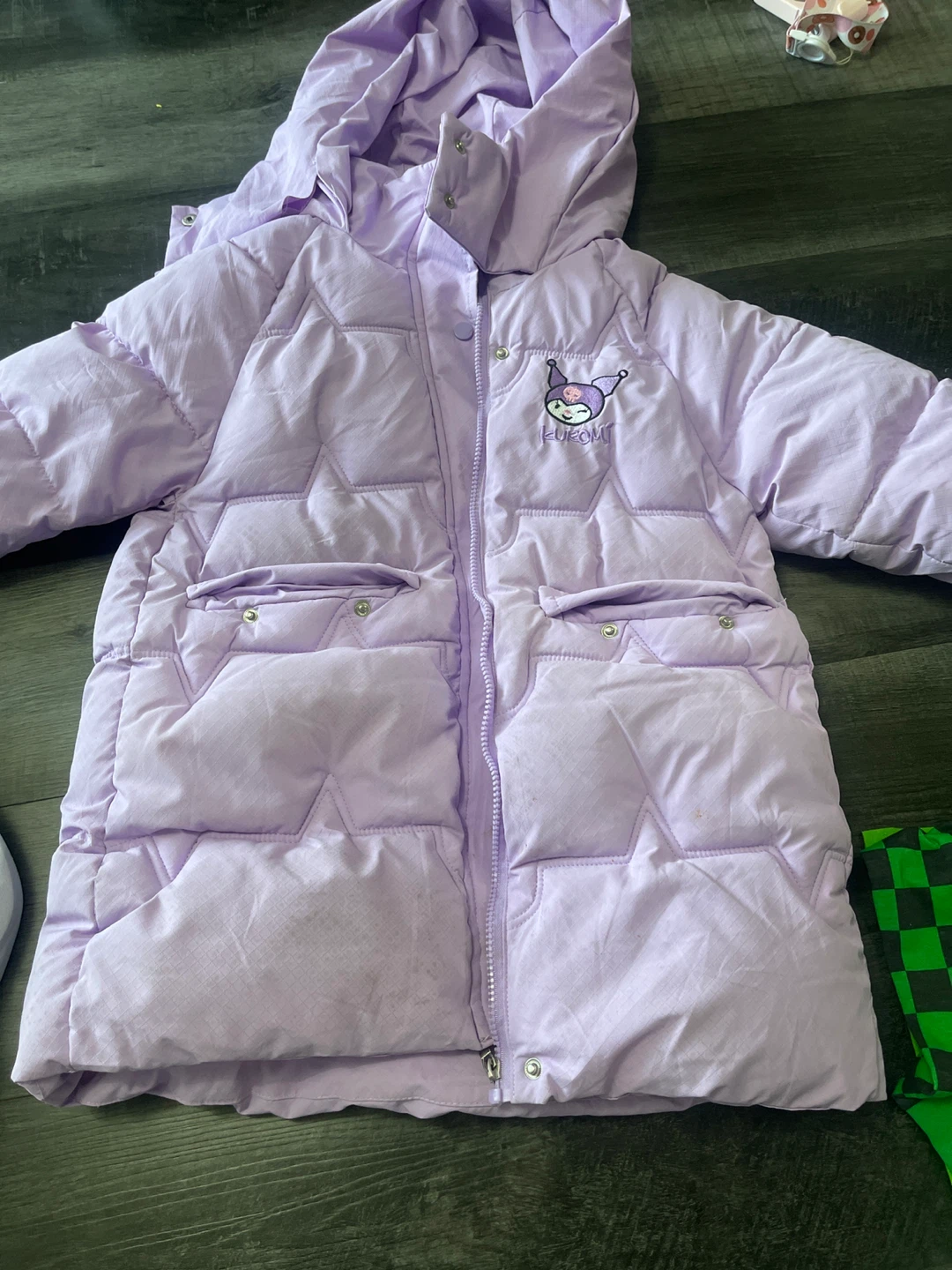 Purple Kuromi Puffer Jacket