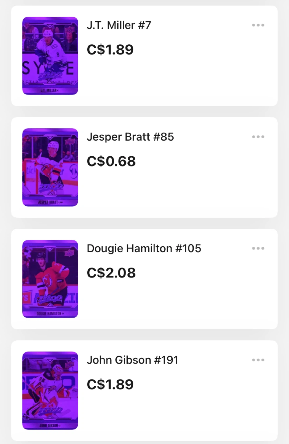 NHL Hockey cards - photo 5