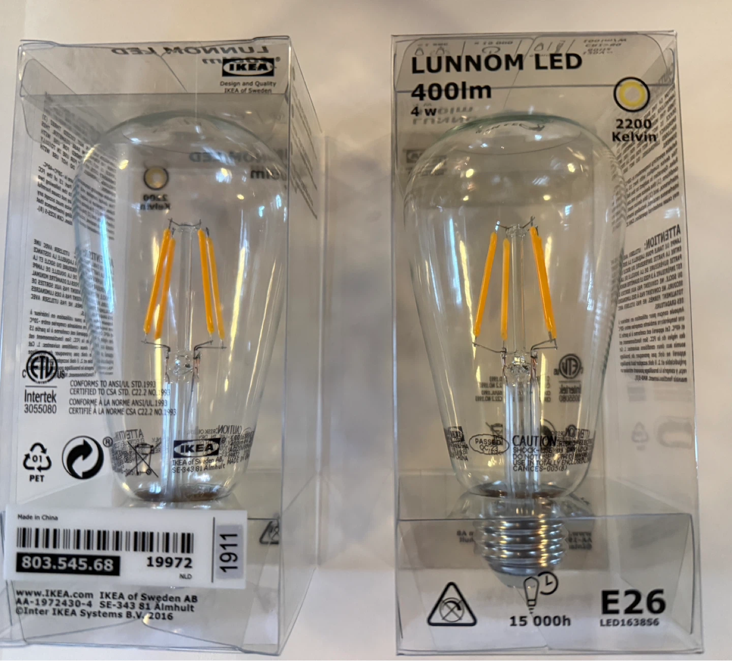 20 IKEA Edison Bulbs Brand New