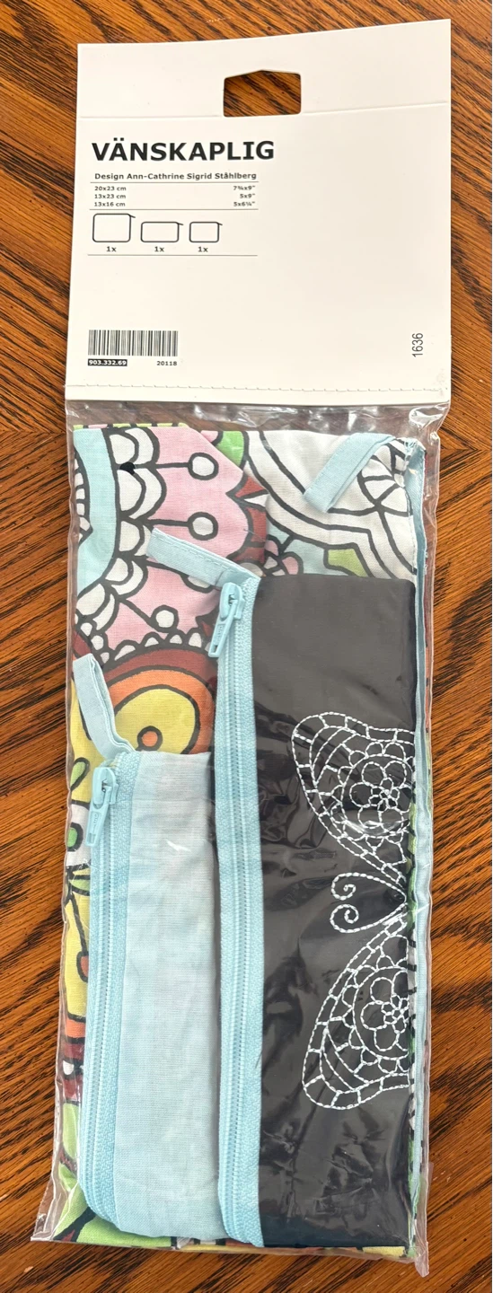 ✨✨IKEA VÄNSKAPLIG Zipper Bags Set of 3 - photo 2