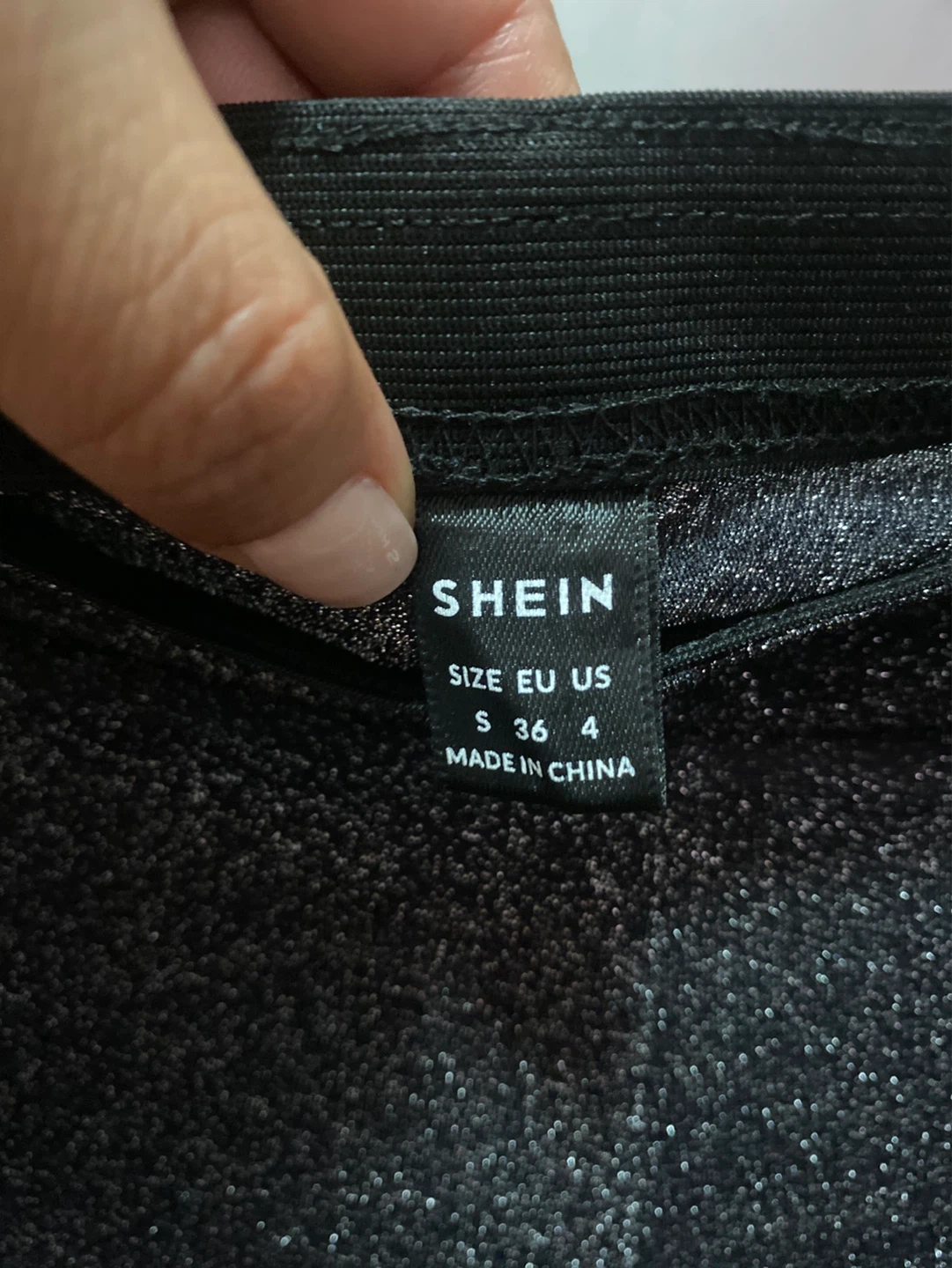 SHEIN Black Sparkly Leggings Size US 4 - photo 2