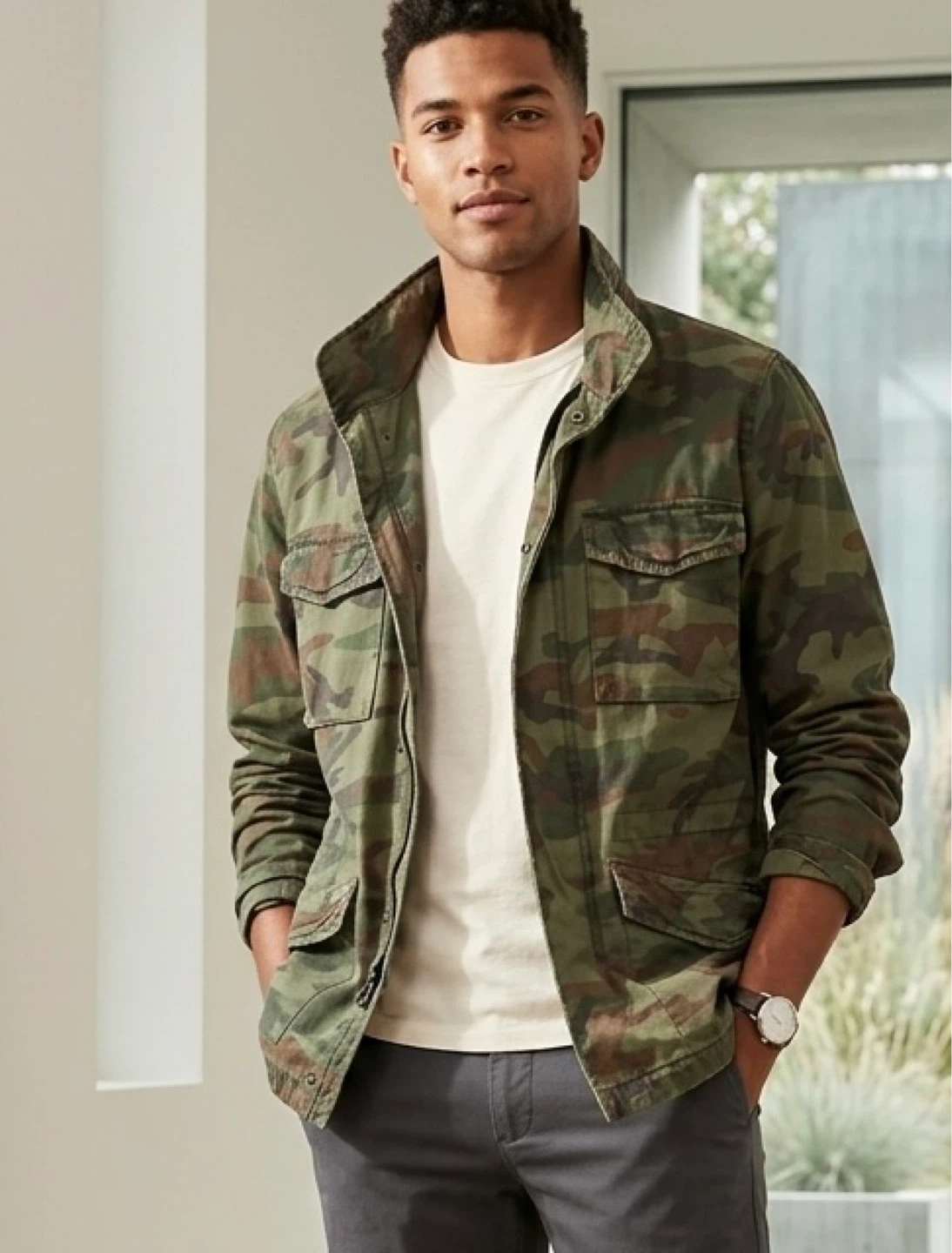 NEW Men's Camouflage Jacket GAP-Size M