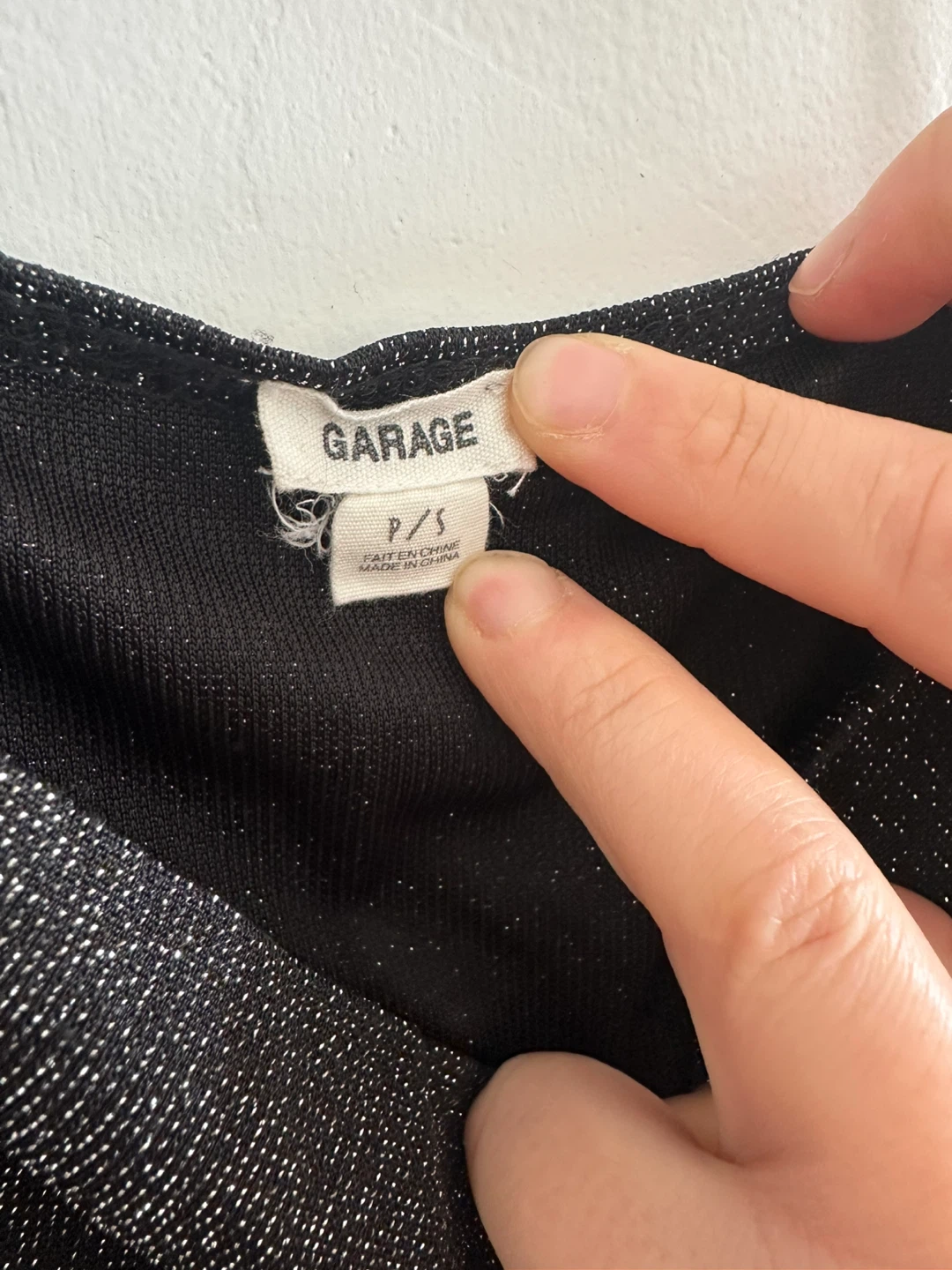 Garage Black Sparkly Cami Top P/S - photo 2