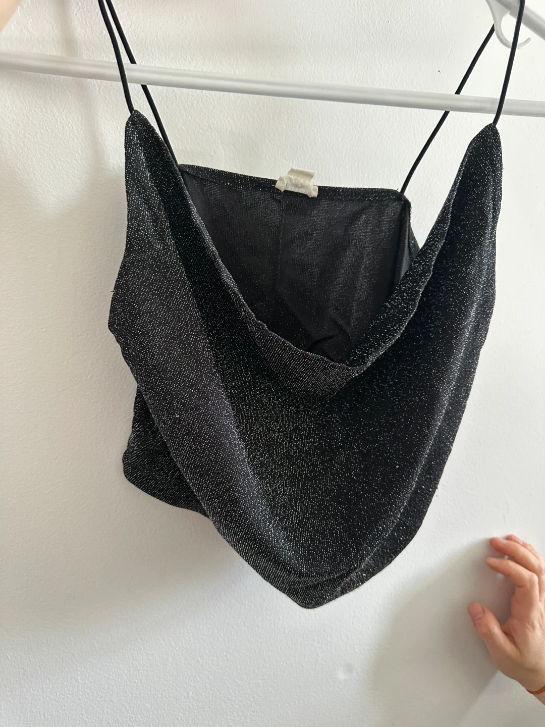 Garage Black Sparkly Cami Top P/S