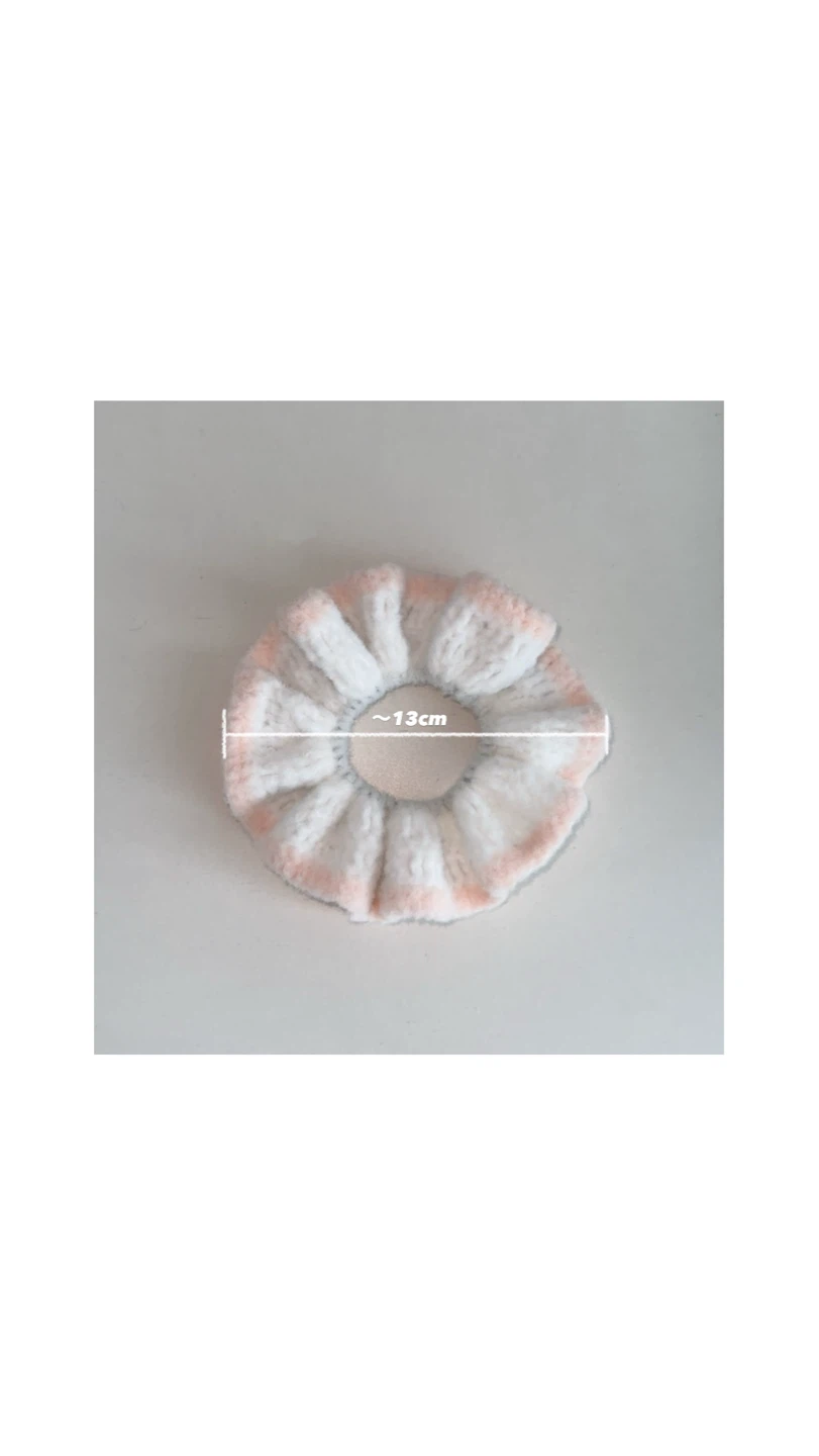 Handmade Soft Crochet Scrunchie - Fluffy Ribbon Series - photo 3