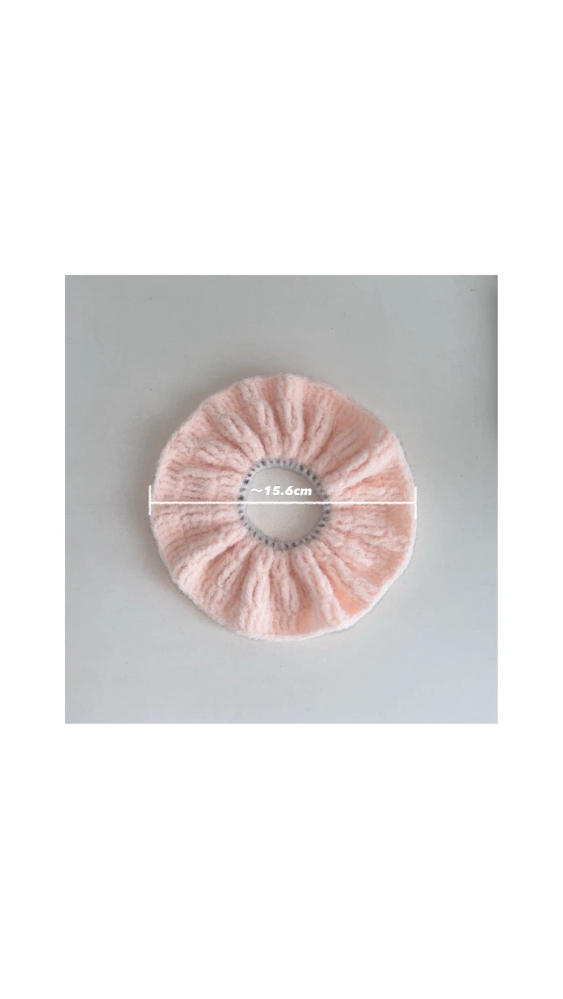 Handmade Soft Crochet Scrunchie - Fluffy Ribbon Series - photo 2