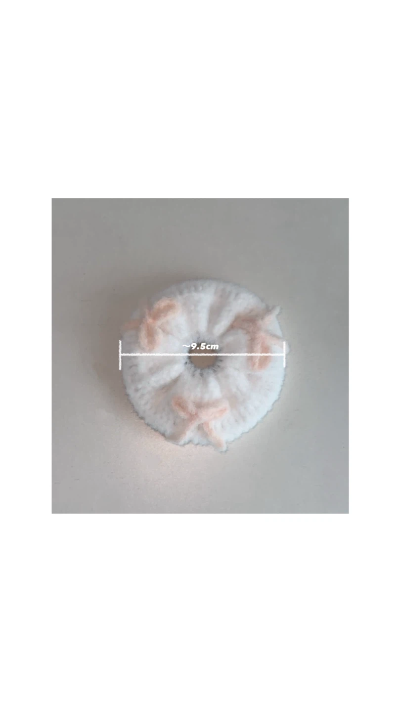 Handmade Soft Crochet Scrunchie - Fluffy Ribbon Series - photo 4
