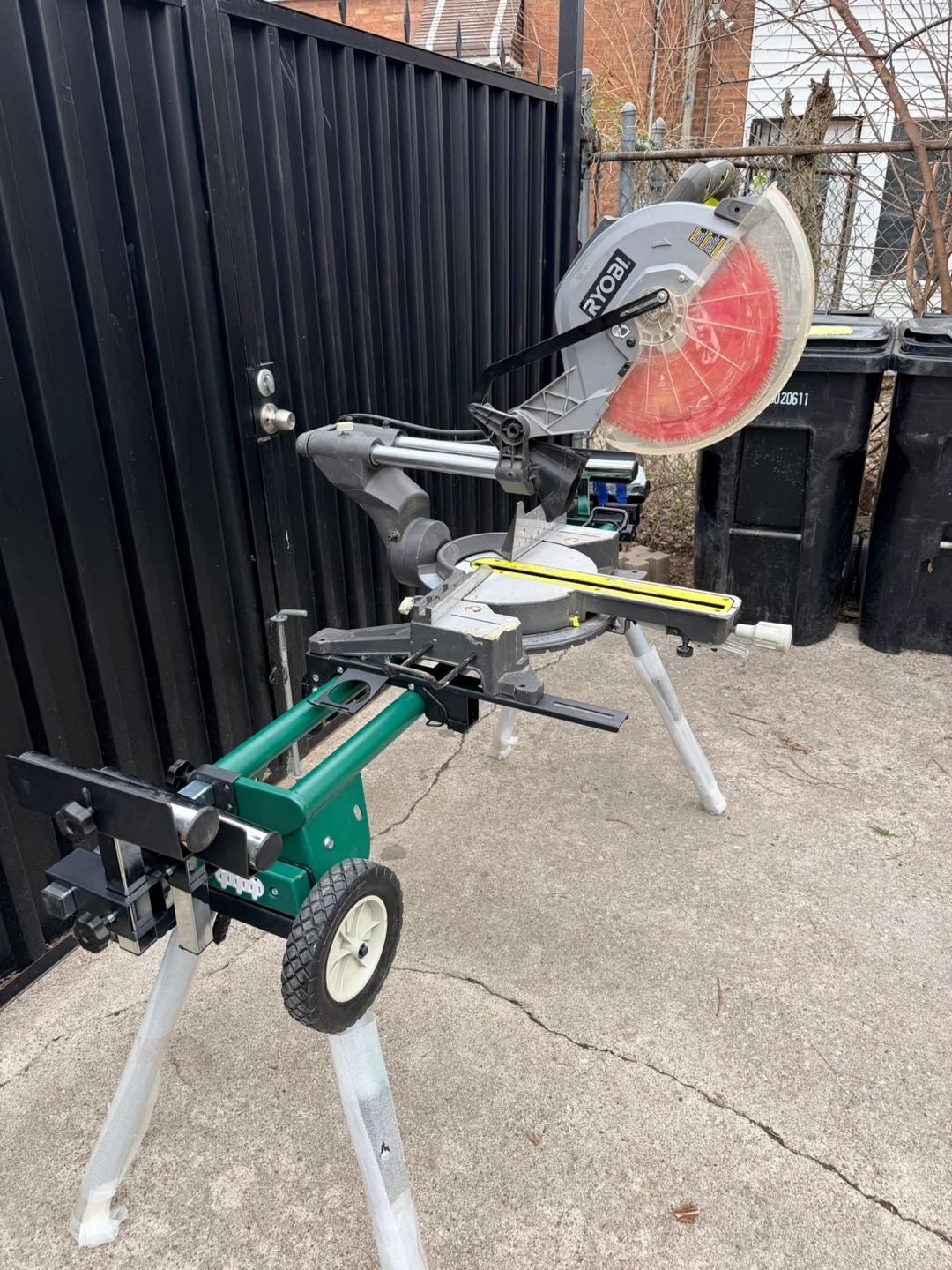 Ryobi Compound Miter Saw with Rolling Stand - photo 2