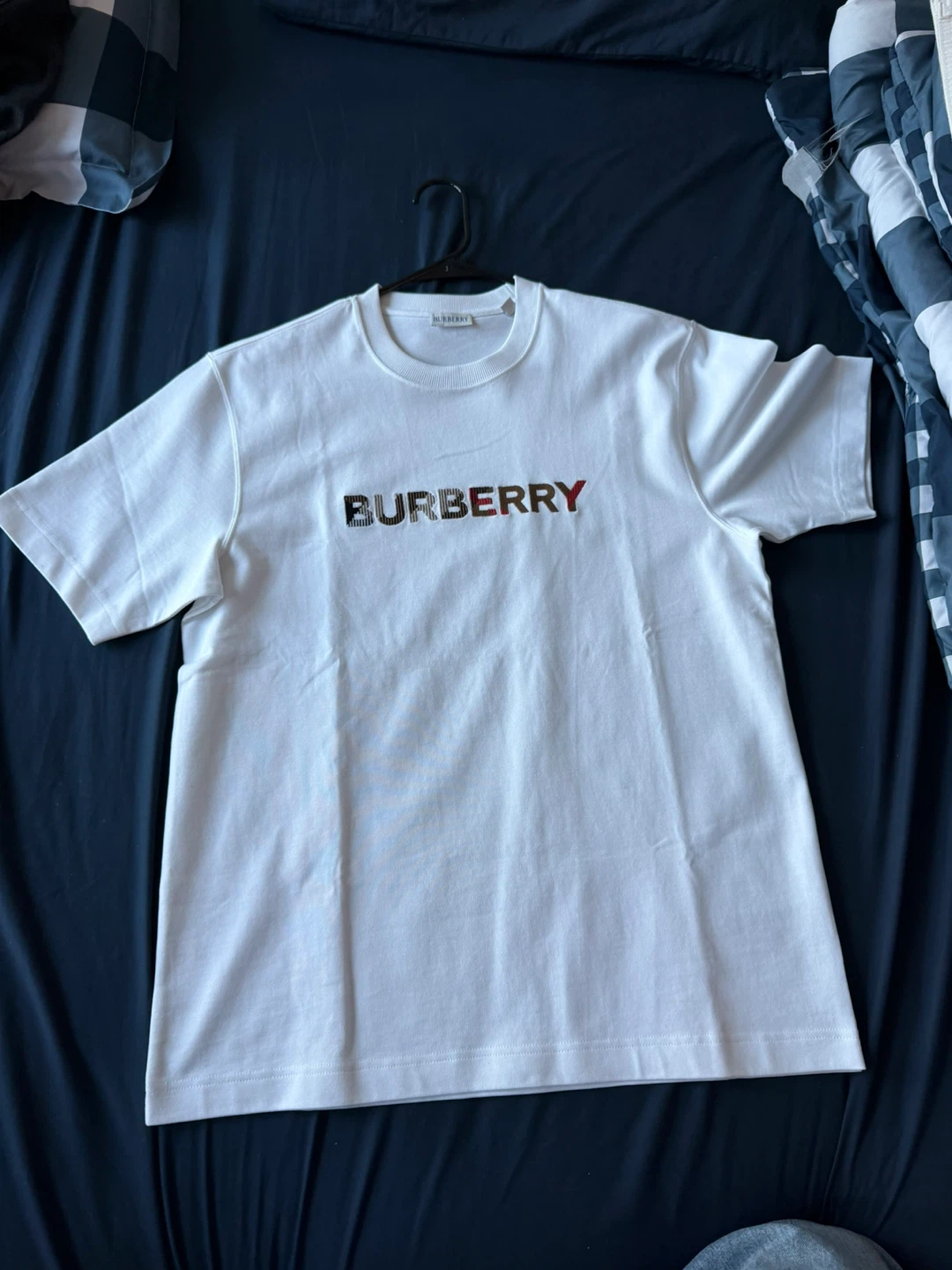 Burberry White Cotton T-Shirt - photo 2