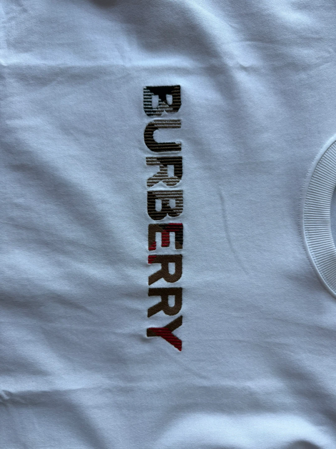 Burberry White Cotton T-Shirt