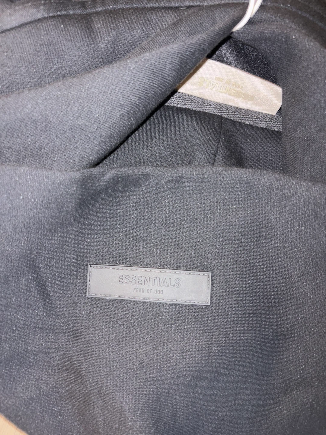 ESSENTIALS Fear of God Hoodie Black Size S - photo 3