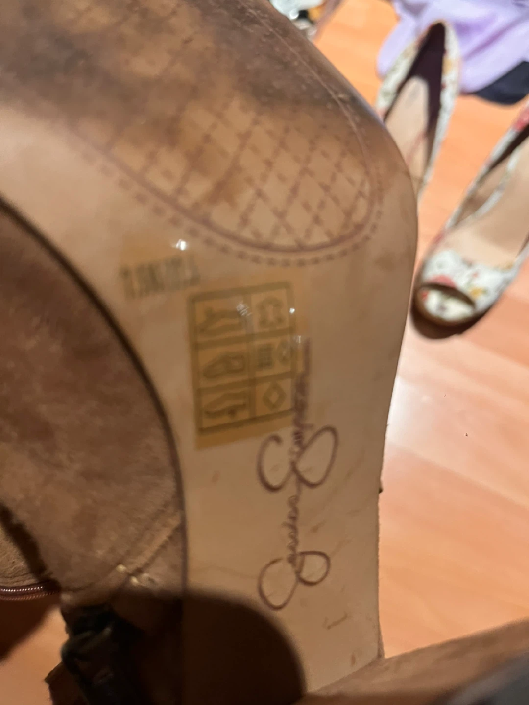 Jessica Simpson Brown Suede Ankle Boots Size 7.5