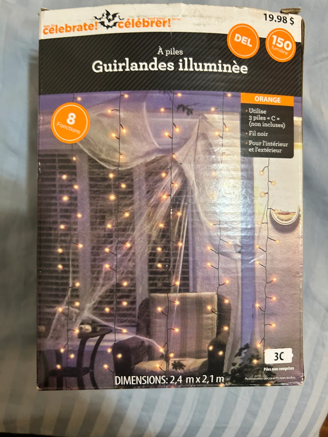 Celebrate! Illuminated Garland - Orange, 2.4m x 2.1m - photo 2