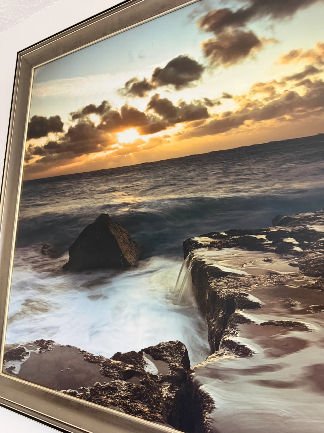 Framed Sunset Seascape Wall Art - photo 2
