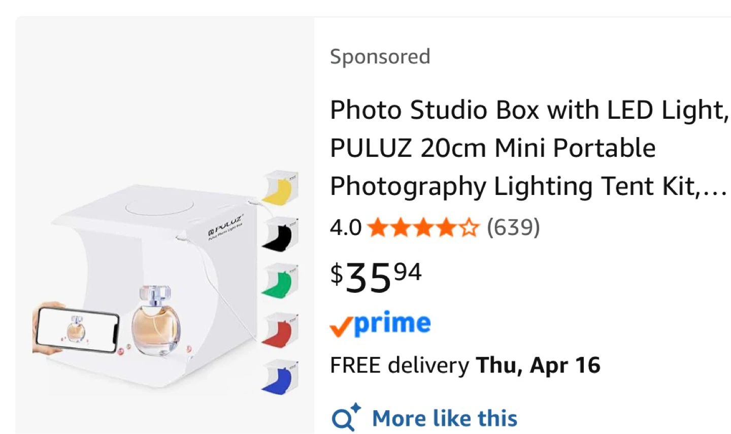 PULUZ Photo Studio Box 20cm - photo 2