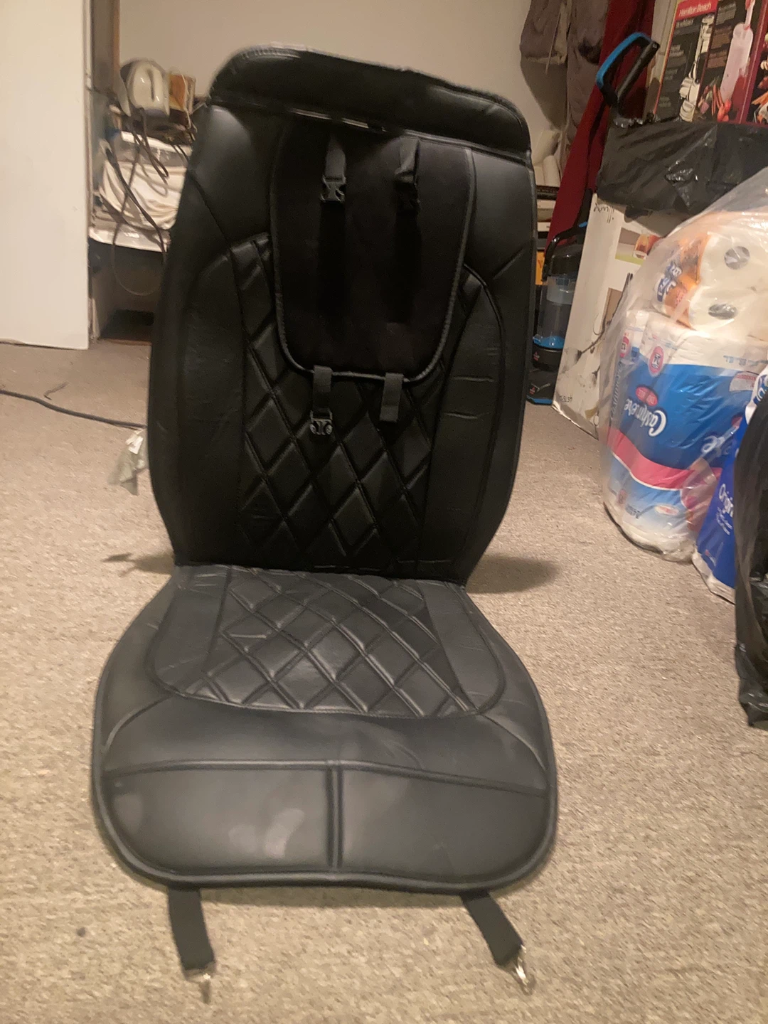 Black Diamond Stitch Car Seat Cover Set