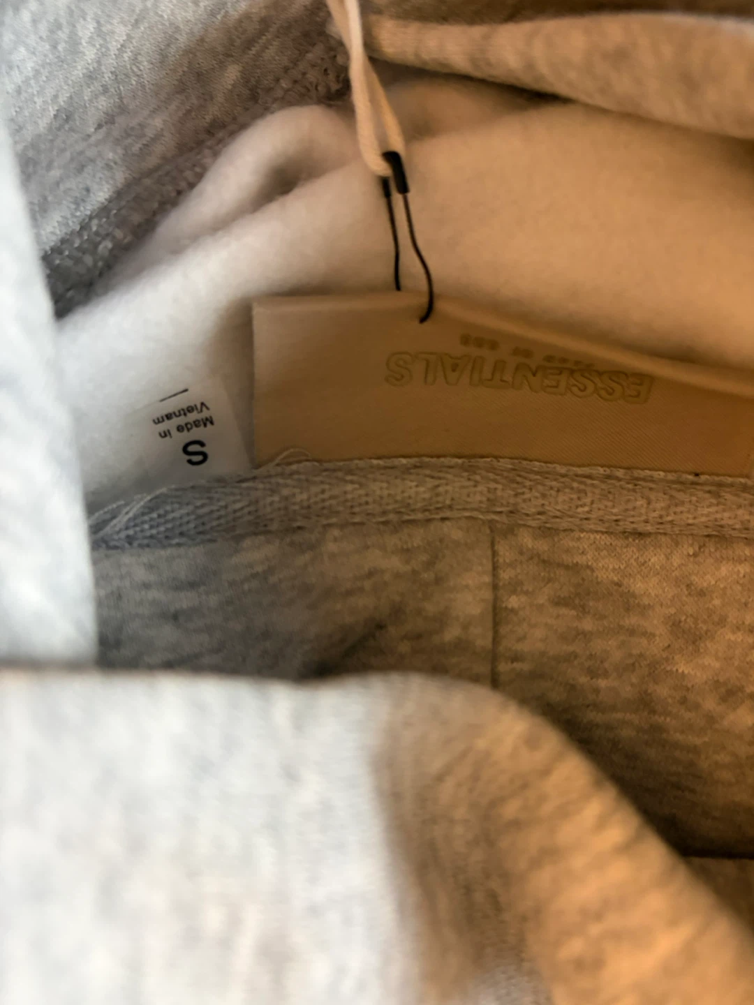 Essentials Fear of God Hoodie Light Gray Size S - photo 5