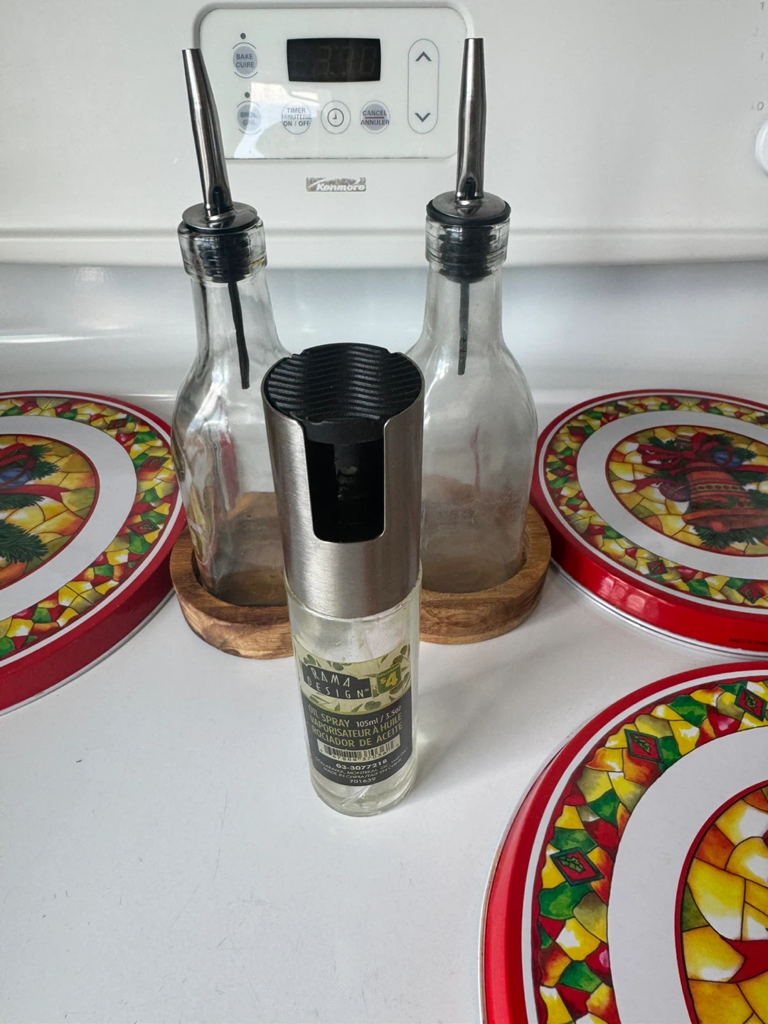 Alma Design Oil Spray Bottle and Dispenser Set - photo 2