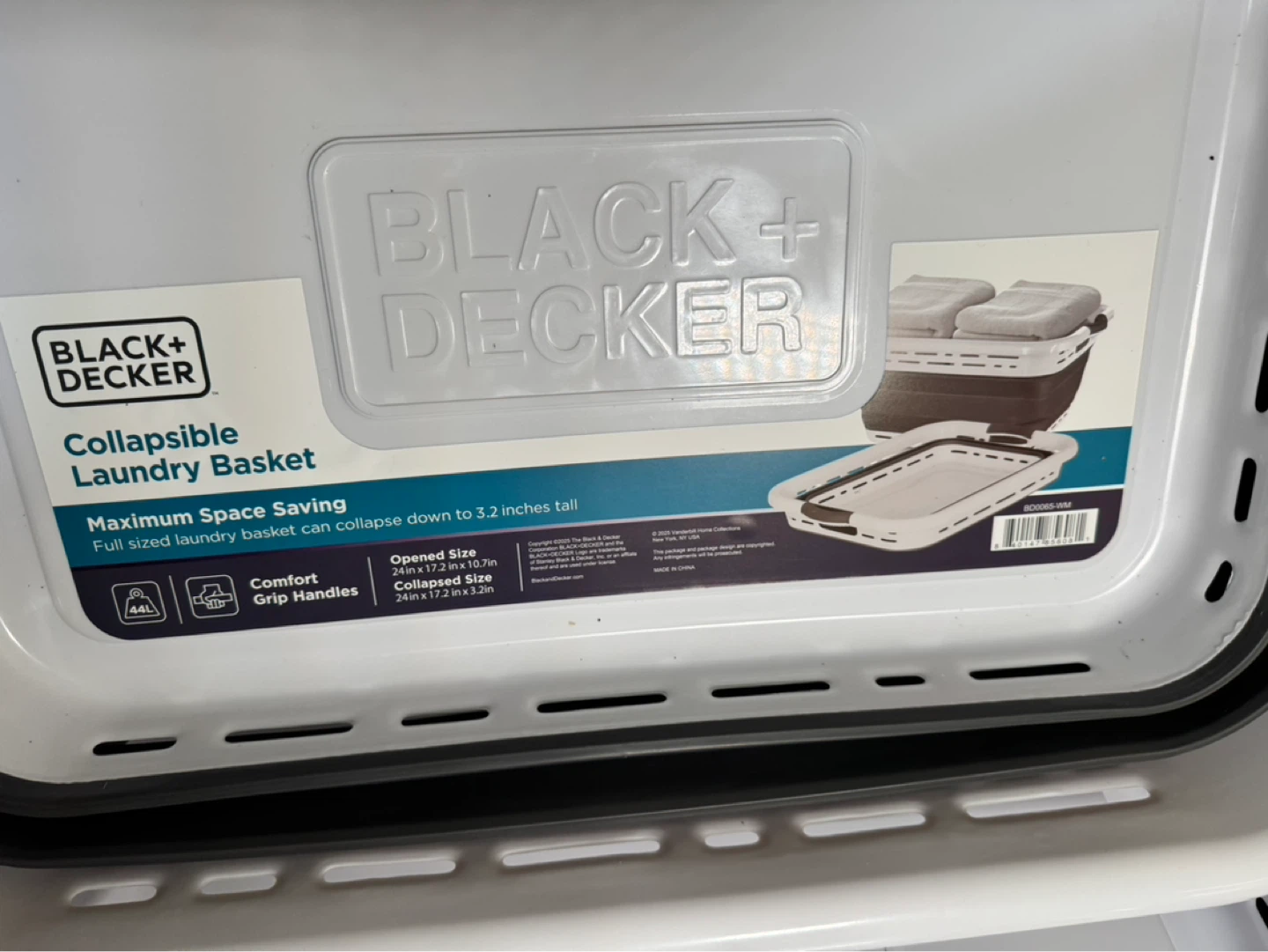 Black+Decker Collapsible Laundry Basket - photo 2