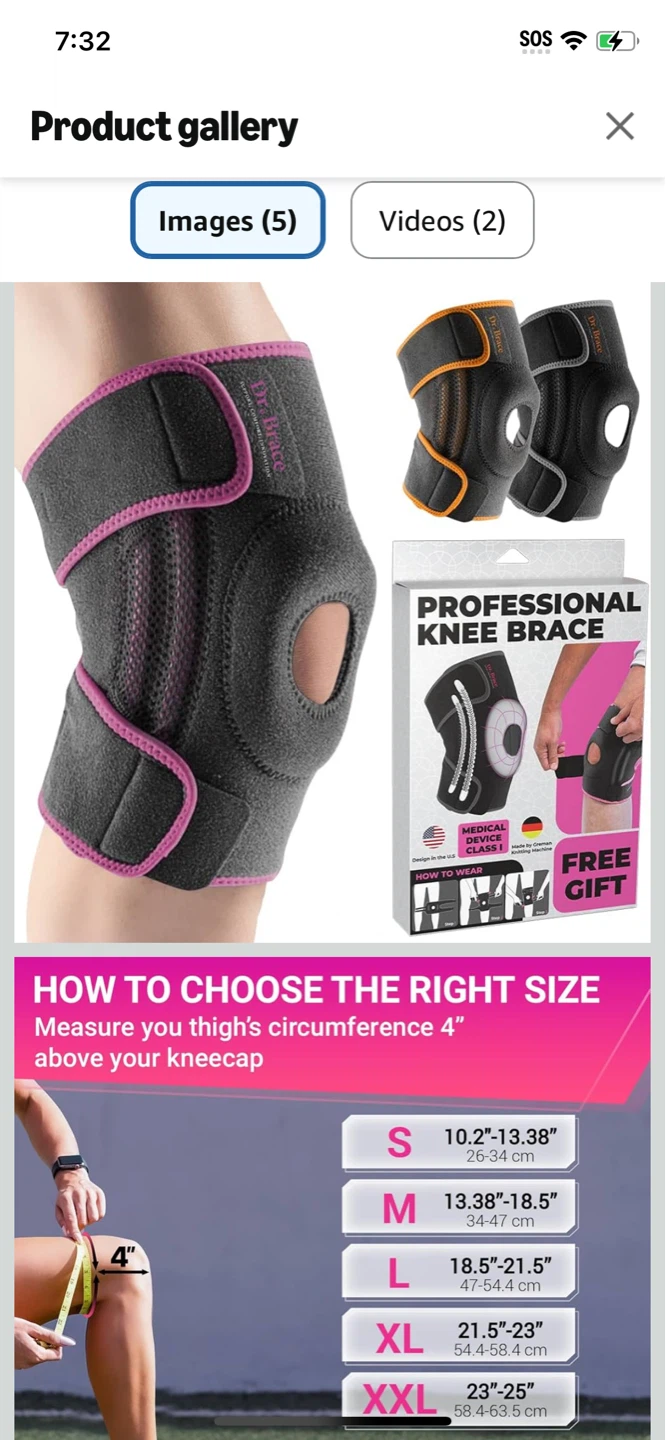 New-Dr Brace Professional Knee Brace - Size L