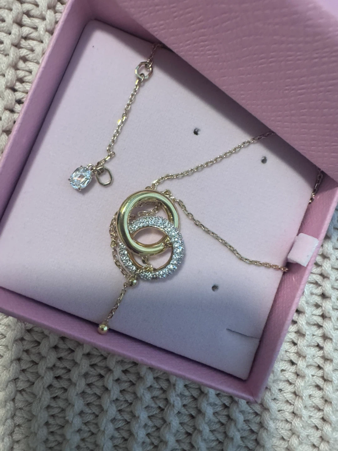 Swarovski Dextera Interlocking Ring Necklace - photo 2