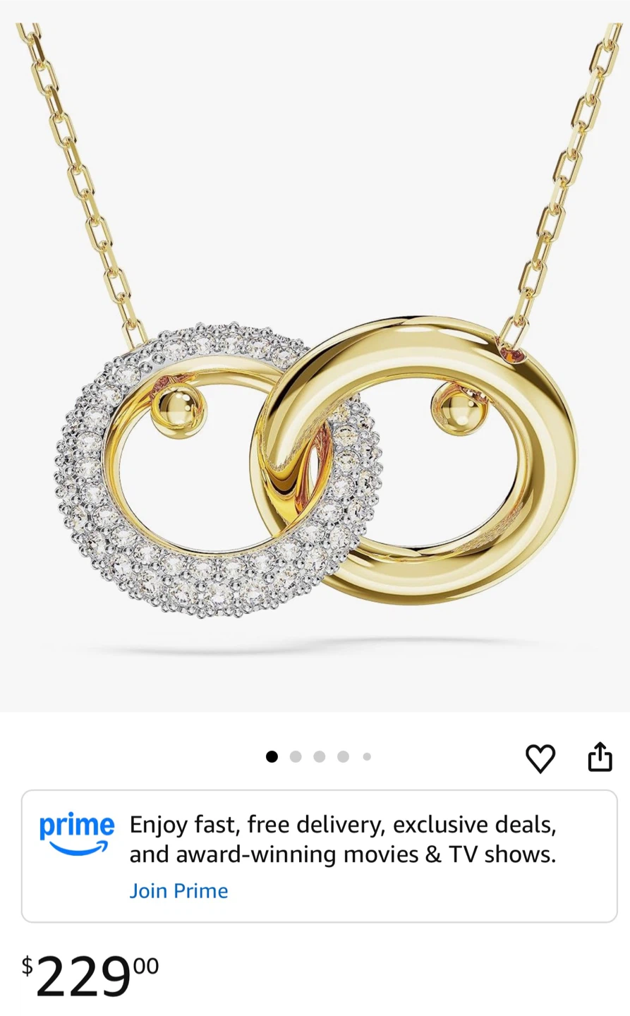 Swarovski Dextera Interlocking Ring Necklace - photo 3