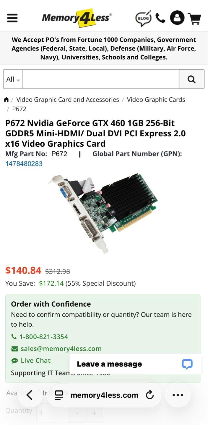 Gigabyte / ASUS / Nvidia GPU GT210 GT240 OEM Video Cards - photo 5