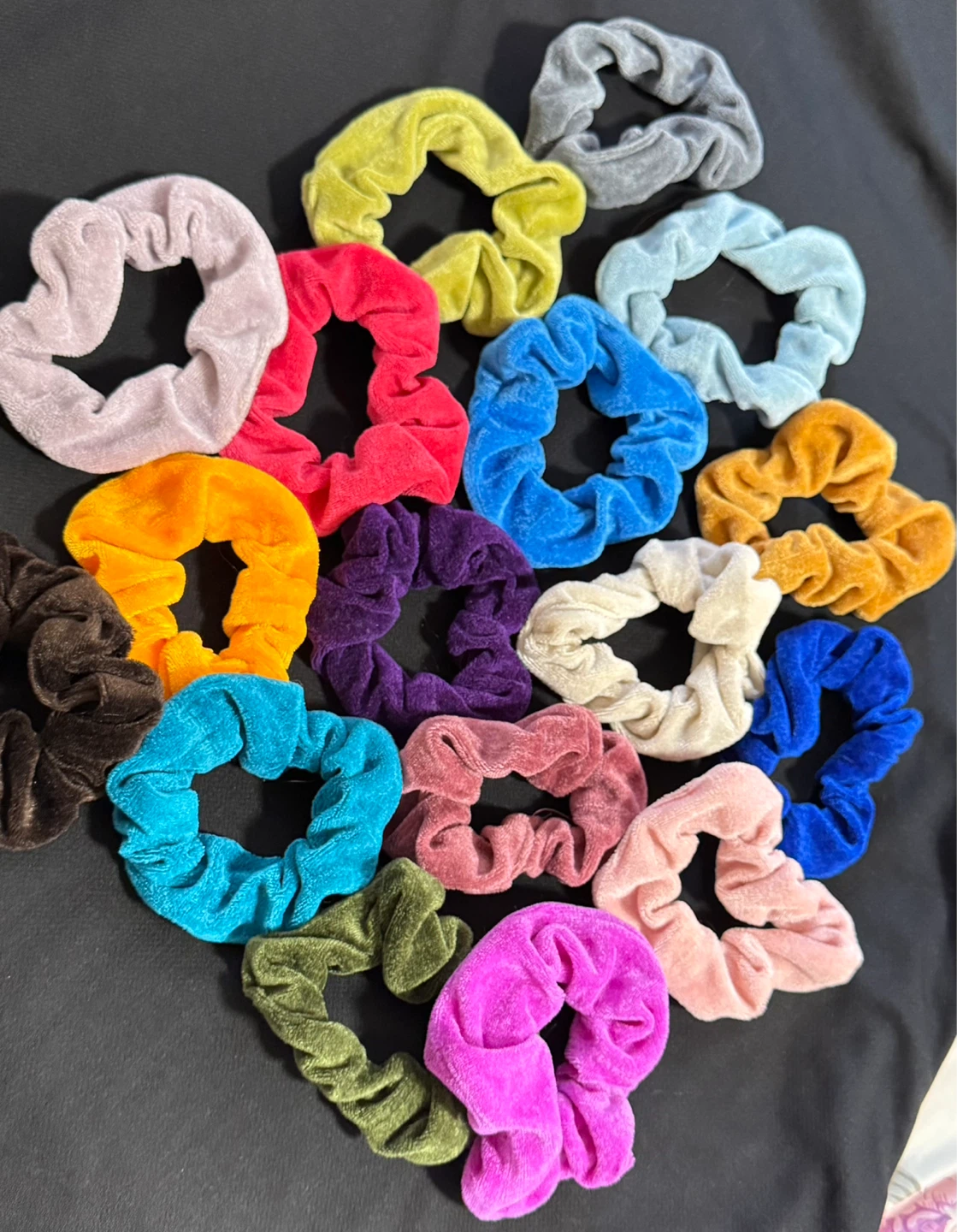 Scrunchie Hair Ties - Velvet & Fuzzy - photo 3
