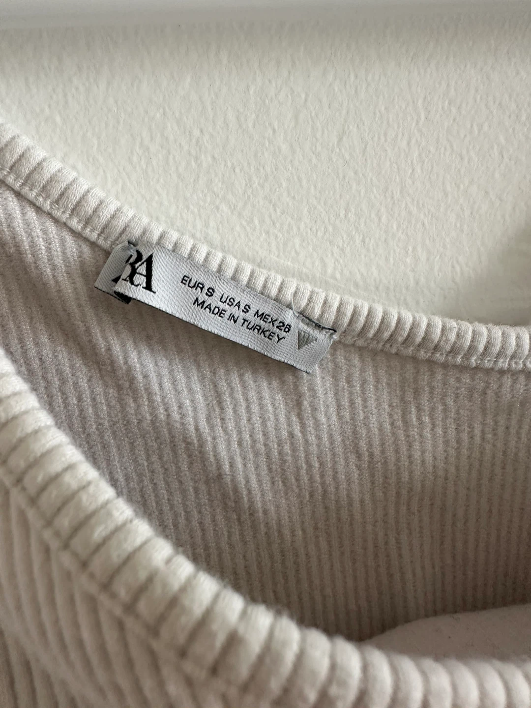 Zara Ribbed One Shoulder Tank Top - Size S - photo 2