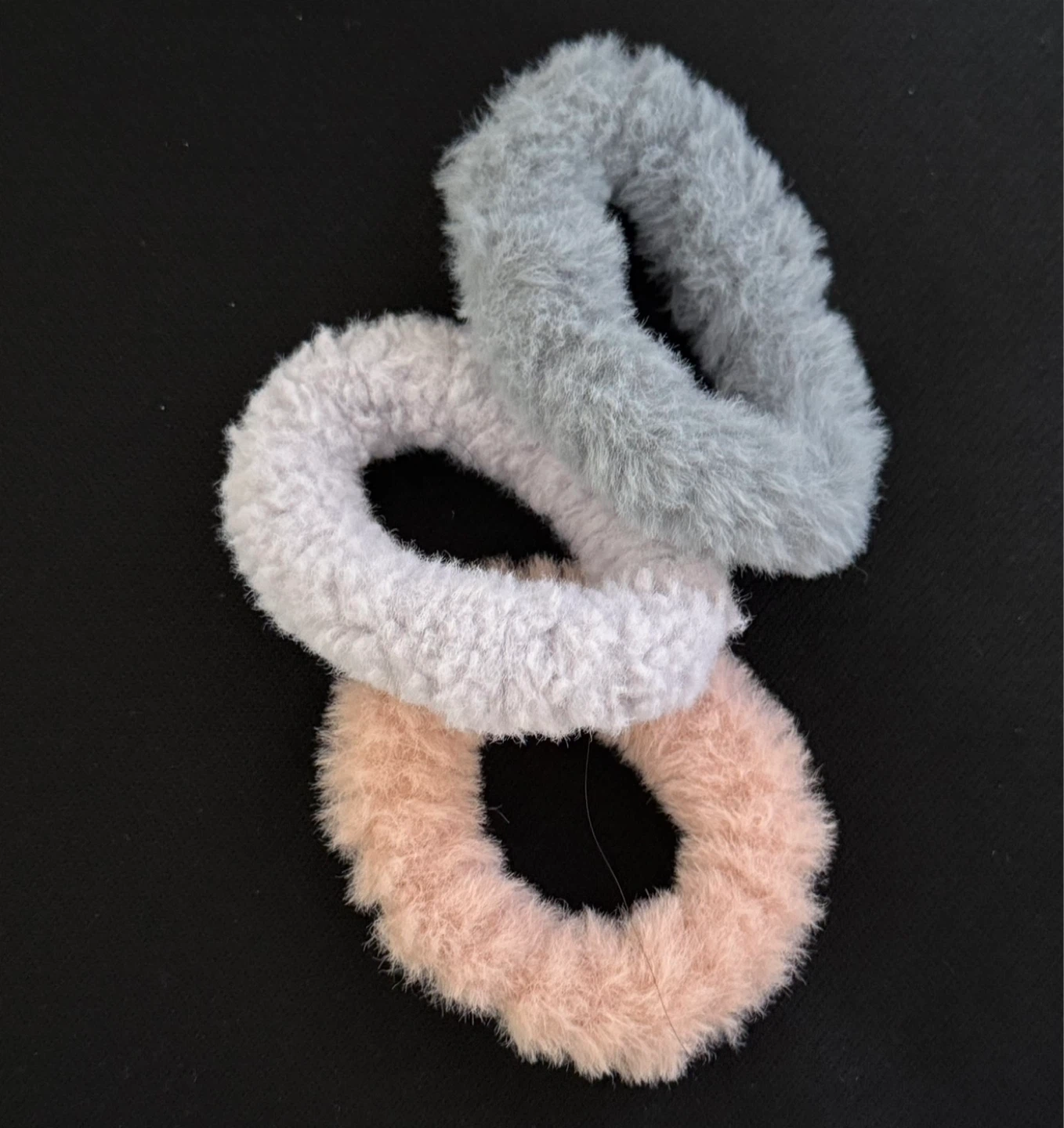 Scrunchie Hair Ties - Velvet & Fuzzy - photo 4