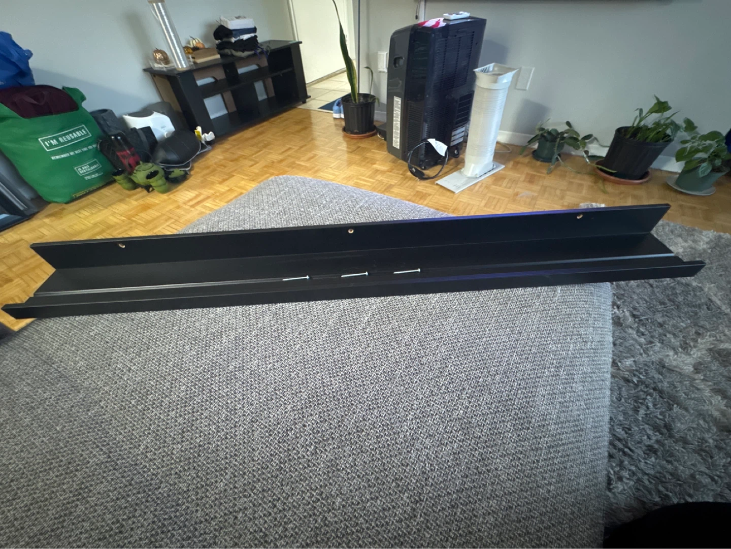 IKEA MOSSLANDA Picture Ledge Black 115cm