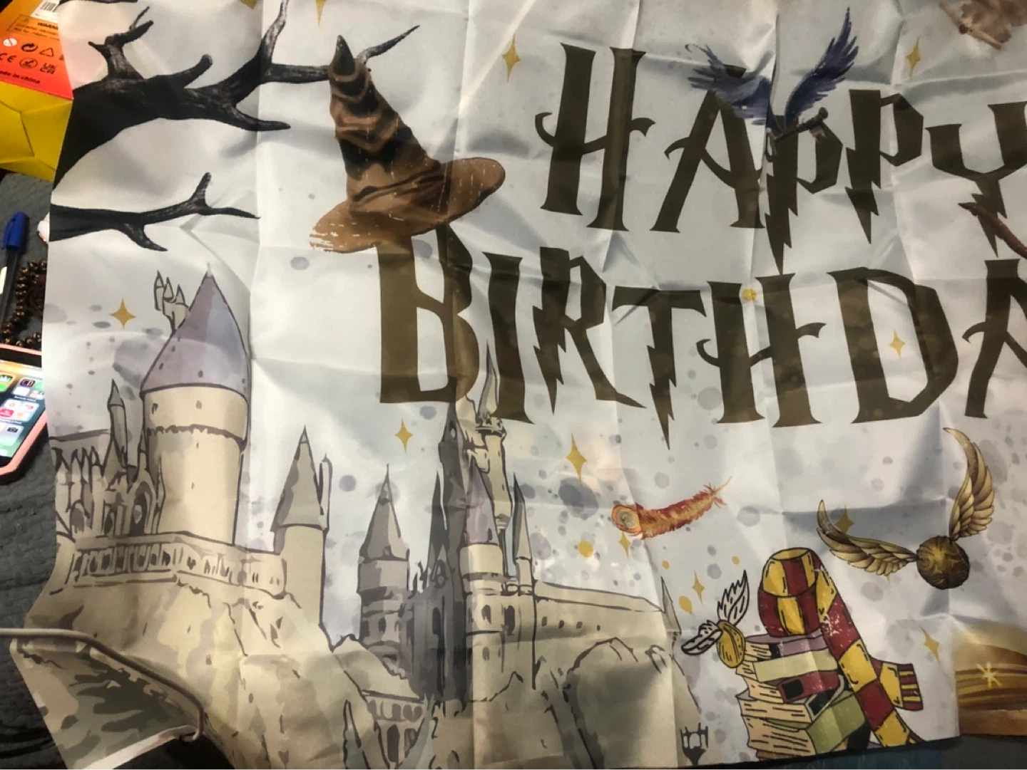 New-Harry Potter Happy Birthday Banner with Balloons - photo 2