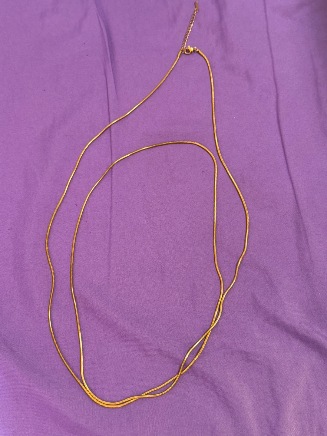 Gold Tone Snake Chain Necklace - photo 5