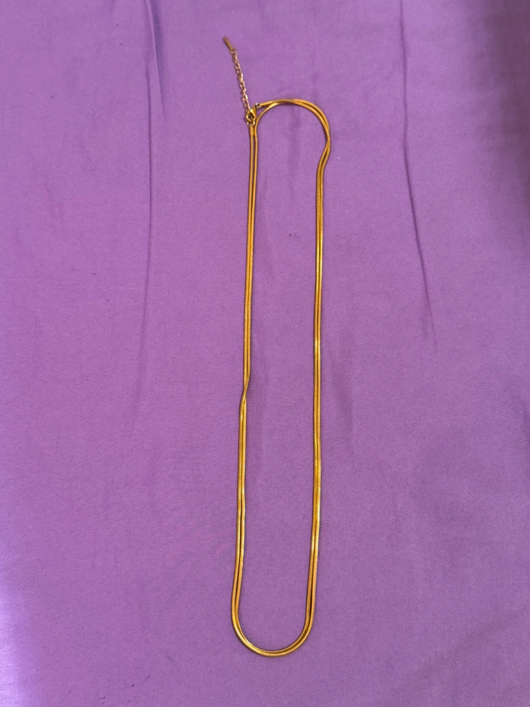 Gold Tone Snake Chain Necklace - photo 4