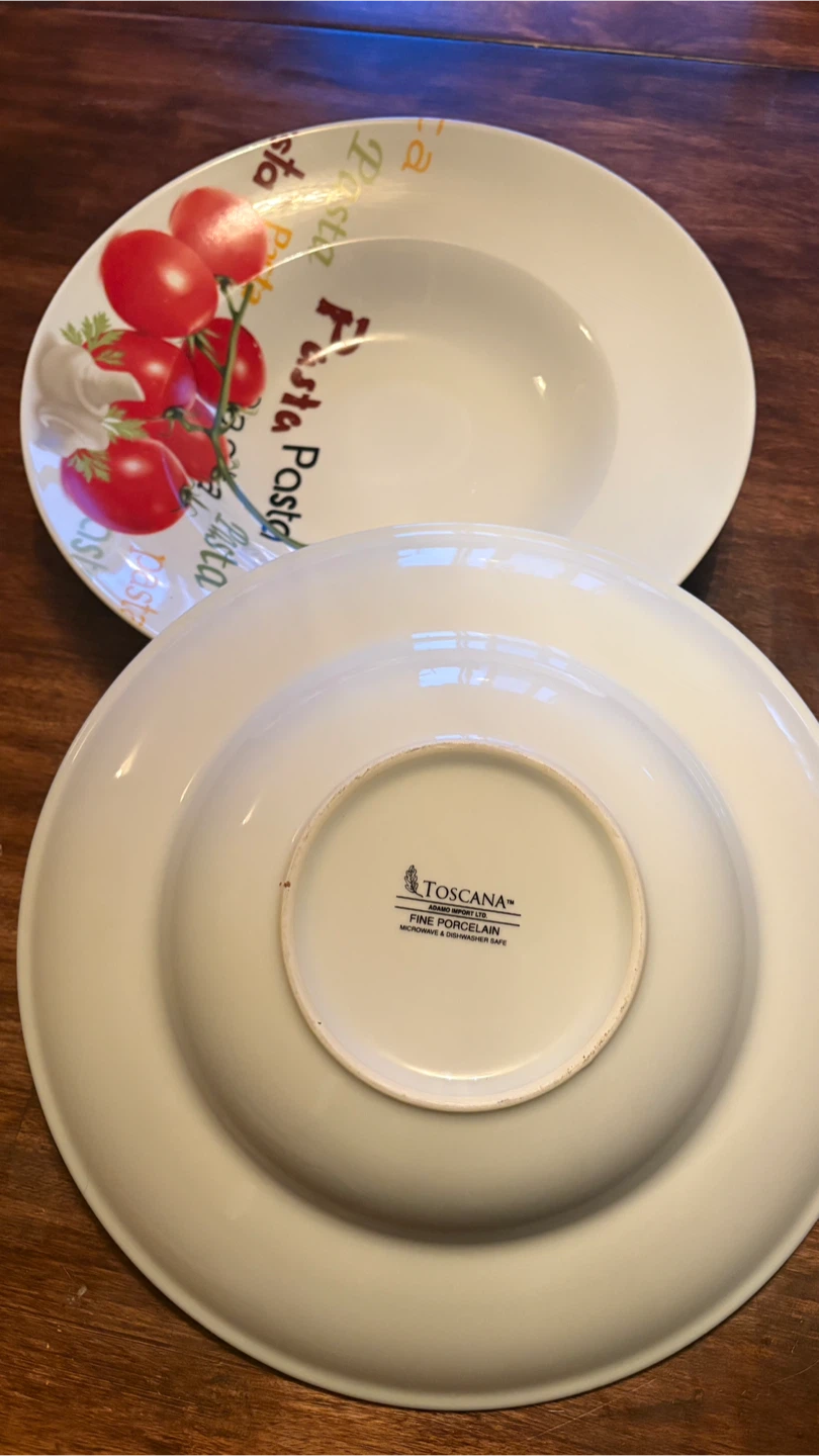 Toscana Fine Porcelain Pasta Bowls - Set of 2 - photo 2
