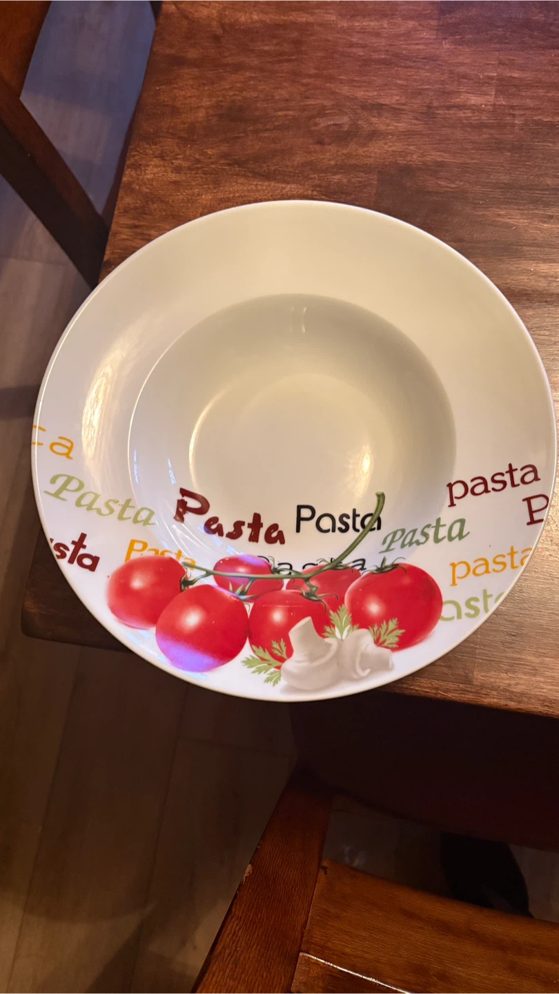 Toscana Fine Porcelain Pasta Bowls - Set of 2