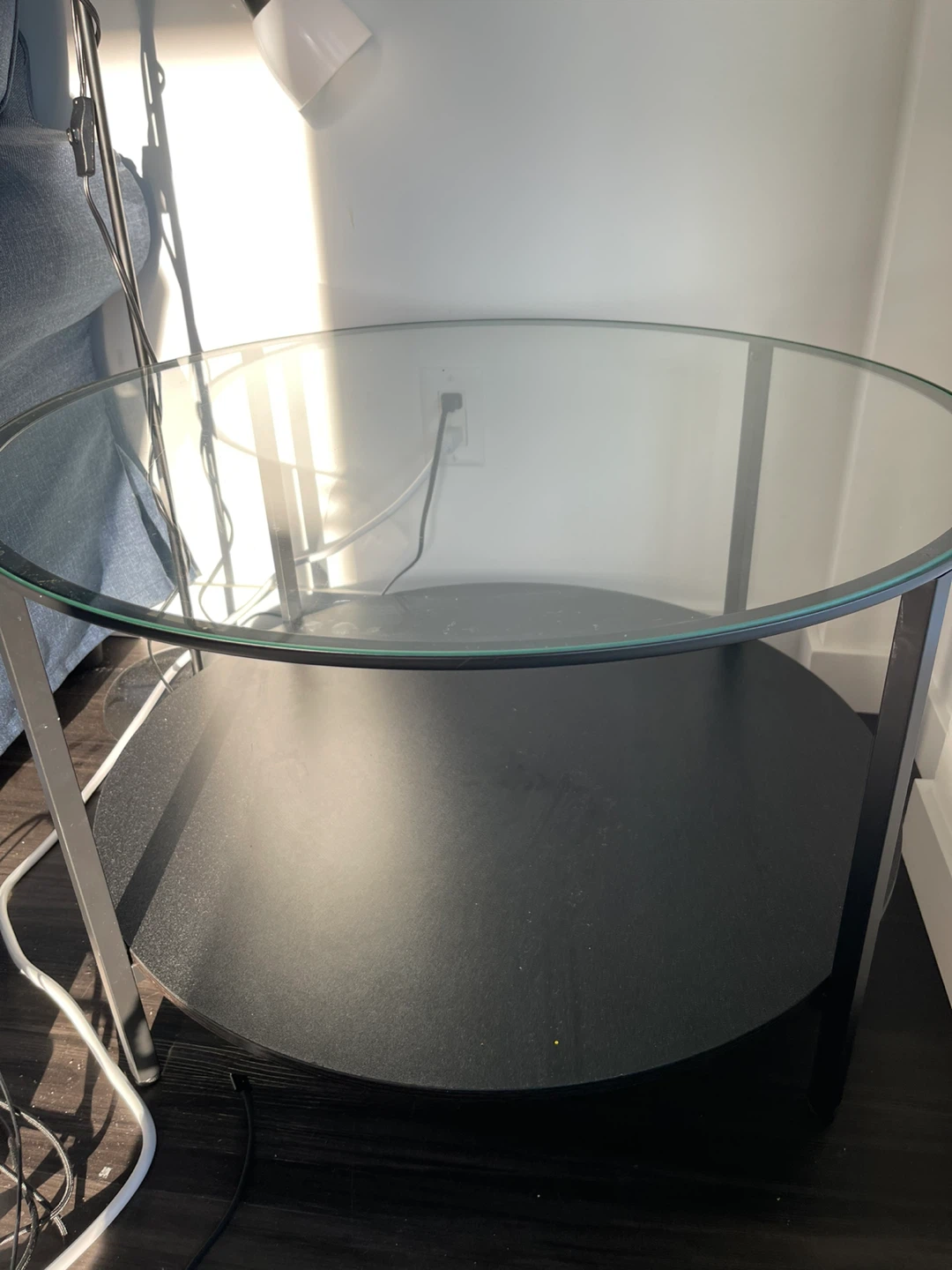 Round Glass Top Table - photo 2