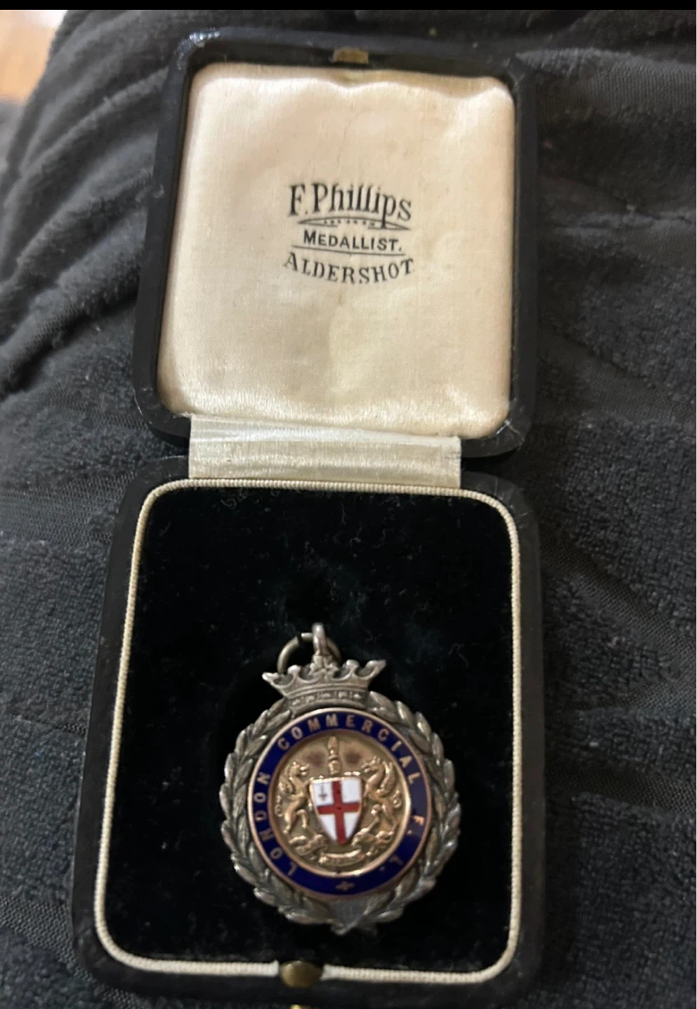 London Commercial Medal with F. Phillips Medalist Box