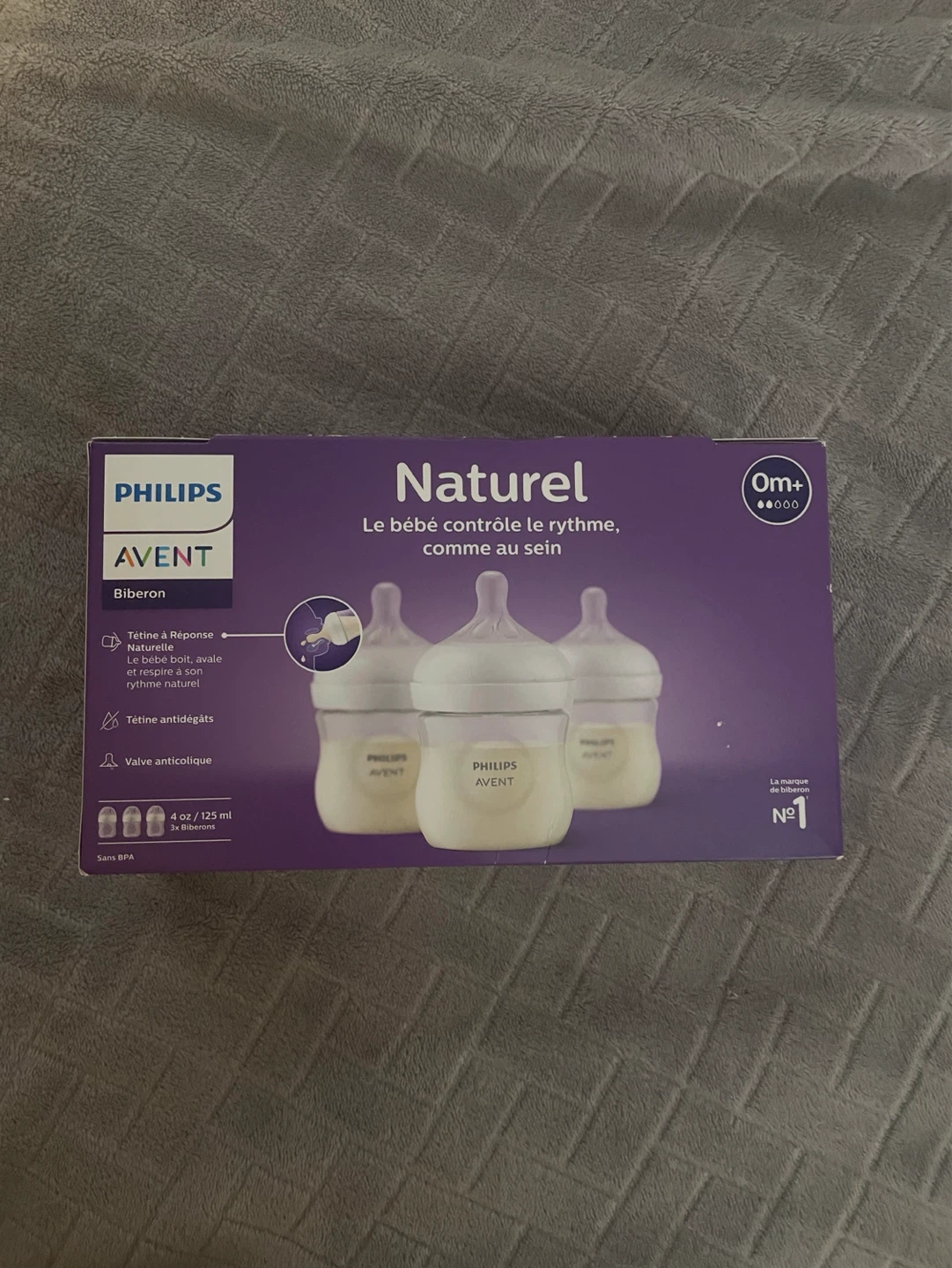 Philips Avent Natural Baby Bottles - 3 x 125ml
